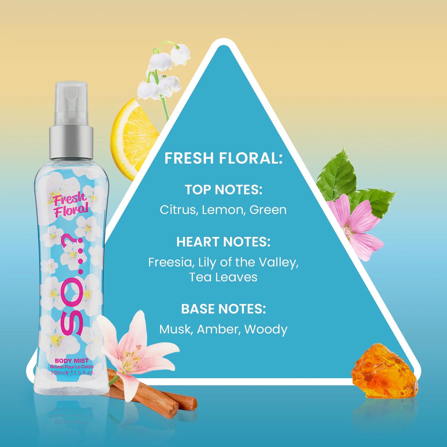 Brume Corporelle So…? Fresh Floral – Légèreté Florale & Fraîcheur Quotidienne