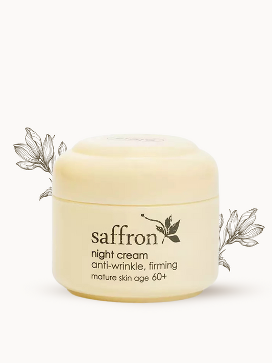 Crème de Nuit au Safran – Régénération Intense & Anti-Âge