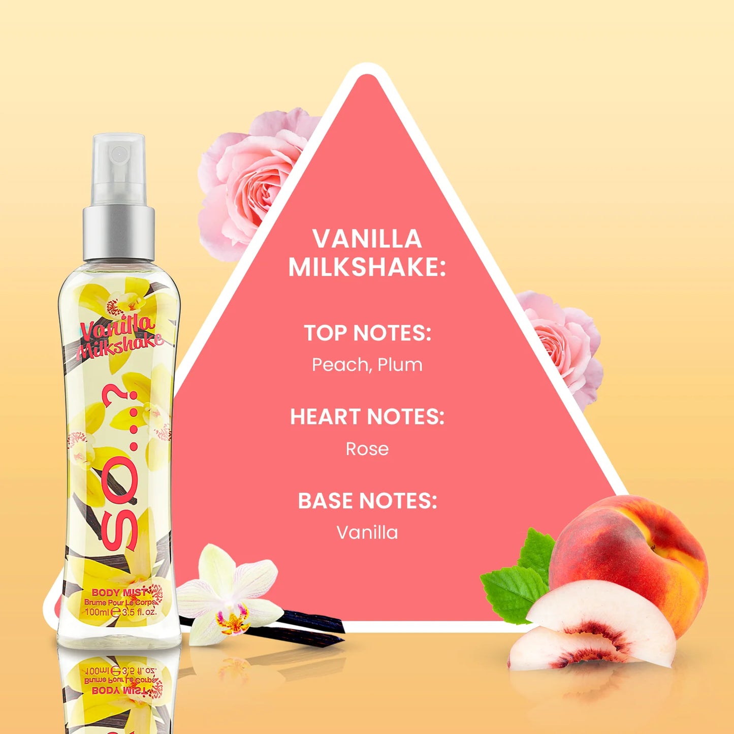 Brume Corporelle So…? Vanilla Milkshake – Douceur Lactée & Parfum Gourmand