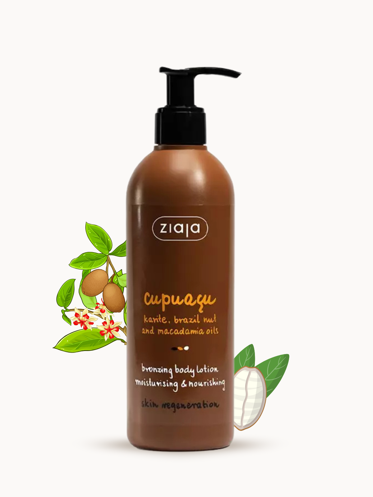 Lotion Corporelle Bronzante Cupuaçu – Hydratation & Hâle Naturel