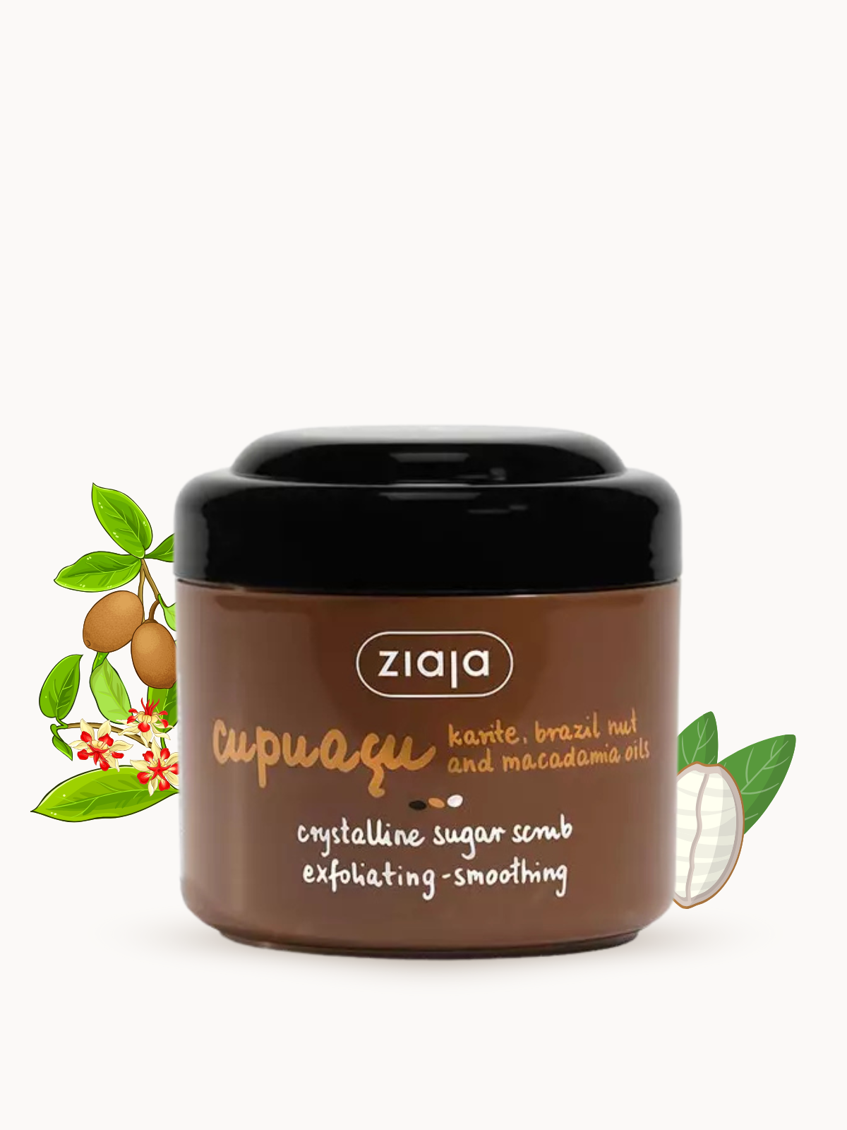 Gommage au Sucre Cristallin Cupuaçu – Exfoliation & Douceur Nourrissante