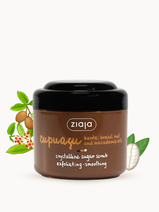Gommage au Sucre Cristallin Cupuaçu – Exfoliation & Douceur Nourrissante