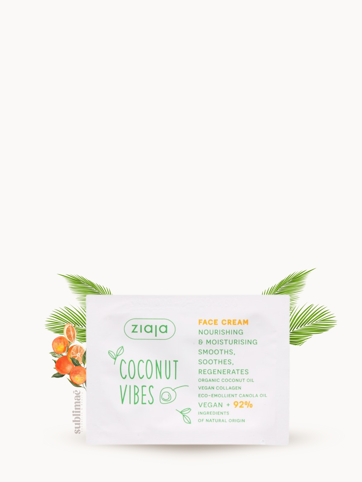 Crème Visage Nutritive Coconut Orange Vibes – Hydratation & Éclat