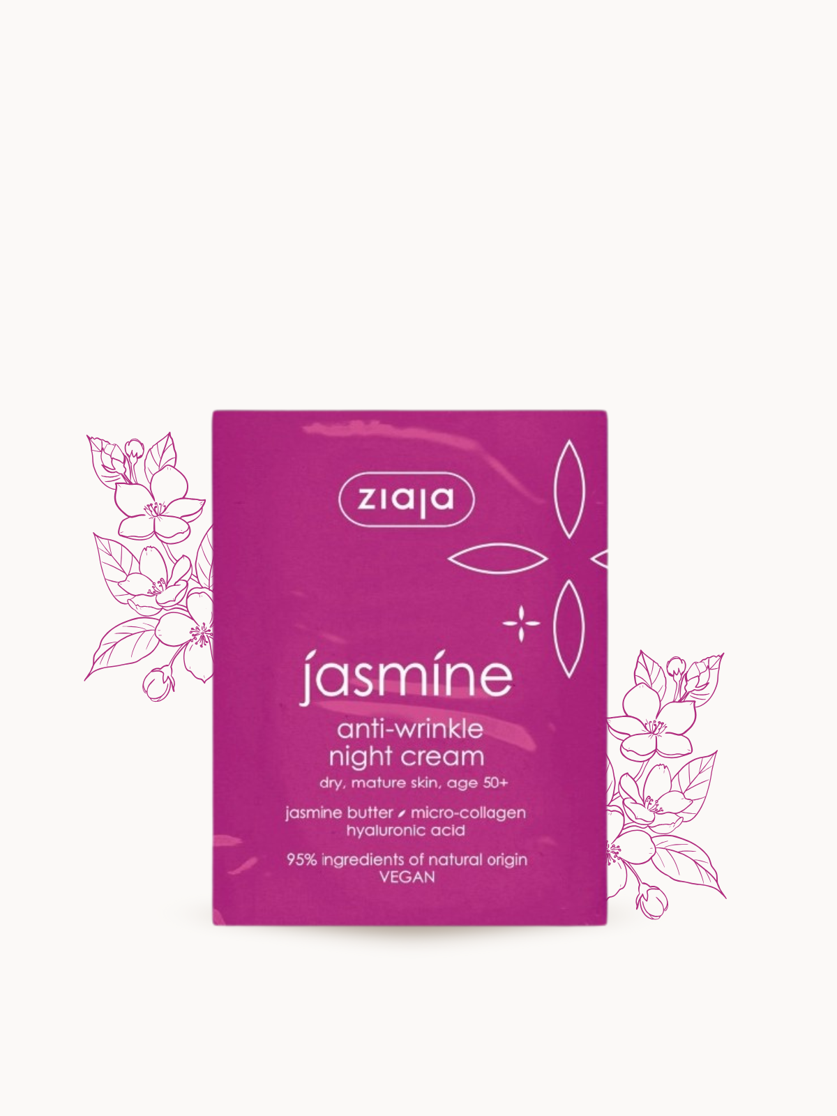 Testeur Crème de Nuit Anti-Rides Jasmin – Régénération & Fermeté