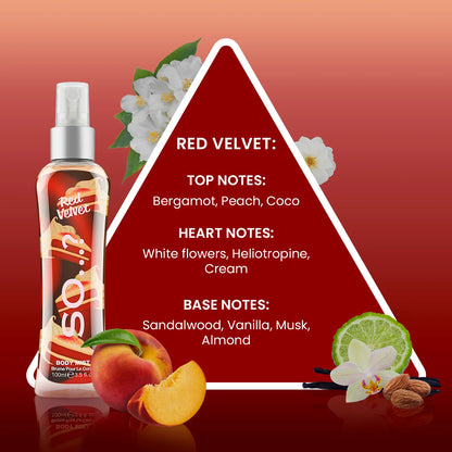 Brume Corporelle So…? Red Velvet – Gourmandise Sucrée & Élégance Sensuelle