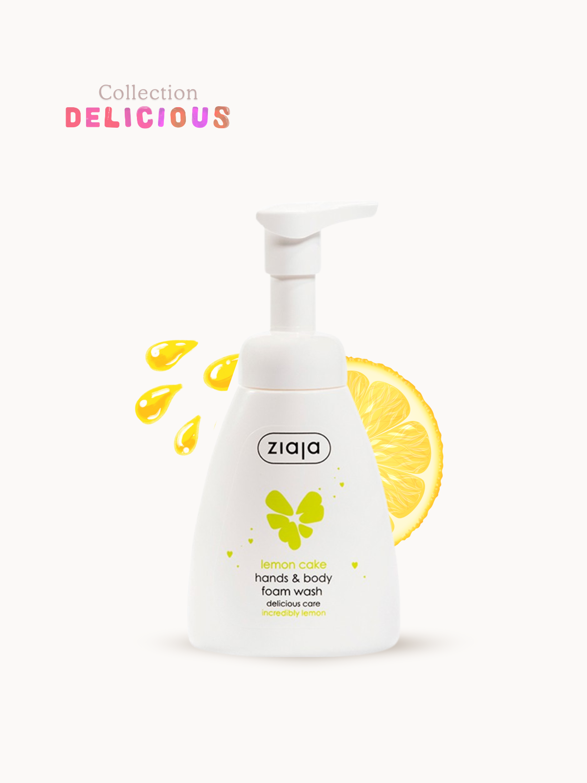 Savon Moussant Citron Lemon Cake – Nettoyage Gourmand & Fraîcheur Sucrée