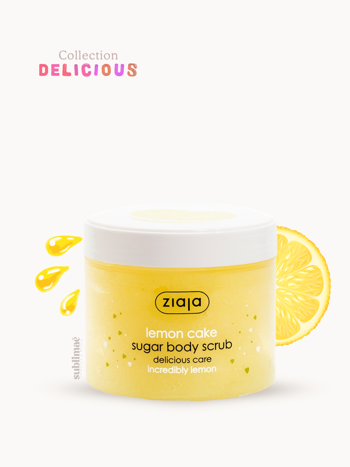 Gommage Corps au Sucre Lemon Cake – Exfoliation & Douceur Gourmande